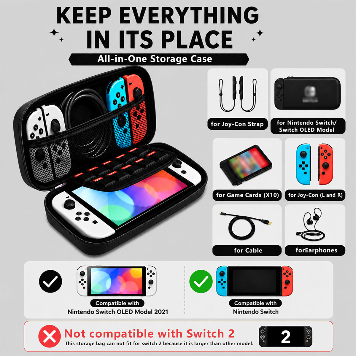 닌텐도 스위치 라이트/OLED 휴대용 여행 게임 액세서 - Gaming Accessories Bag 리뷰 및 가격