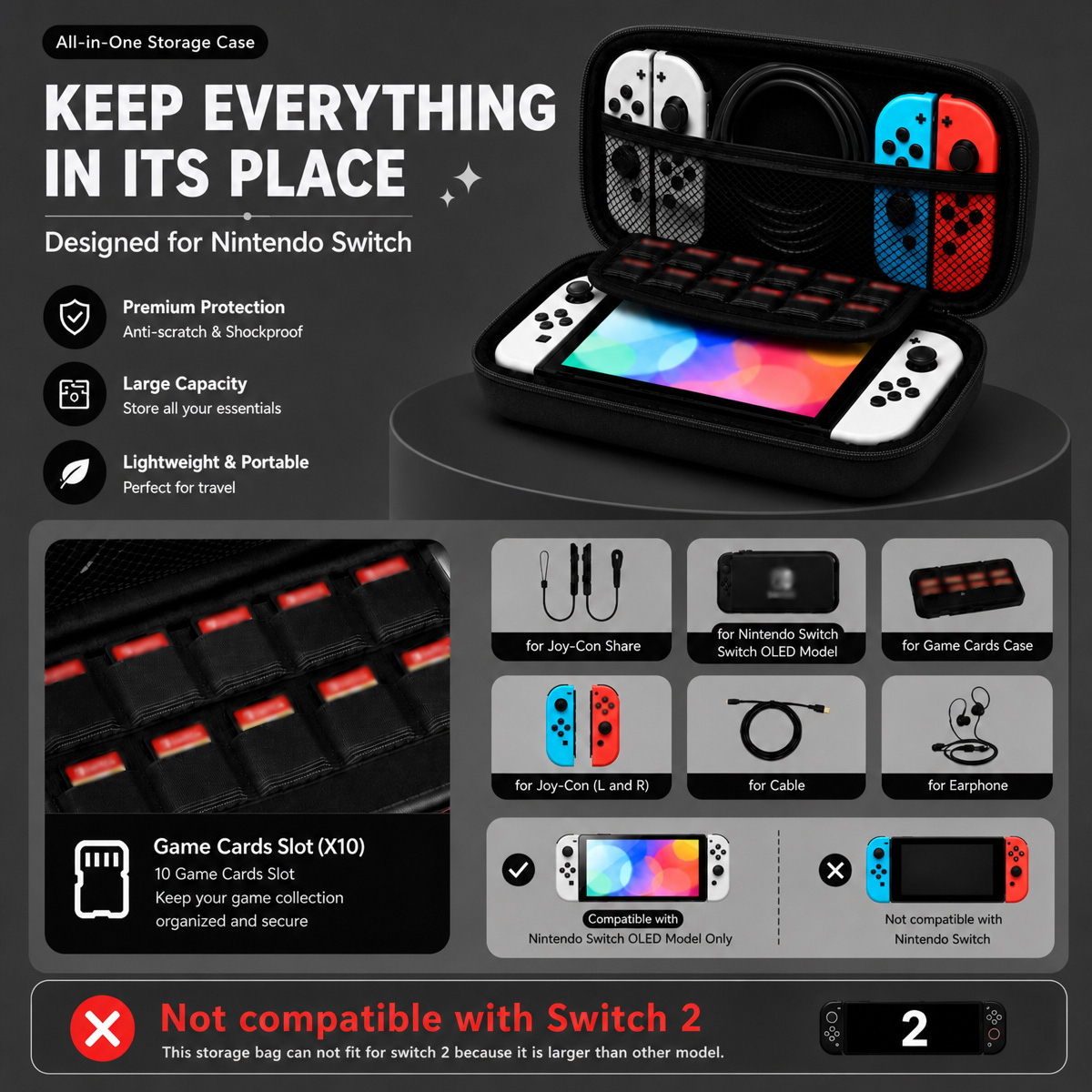 귀여운 충격 방지 휴대용 케이스, 닌텐도 스위치 라이트 - Gaming Accessories Bag 리뷰 및 가격