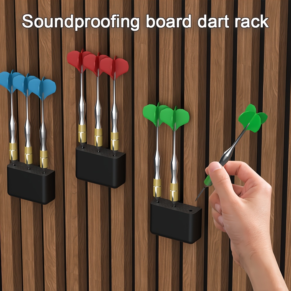 1pc 다트 랙 드릴링이 필요 없는 방음 보드 다트 홀 - Gaming Accessories Rack 리뷰 및 가격