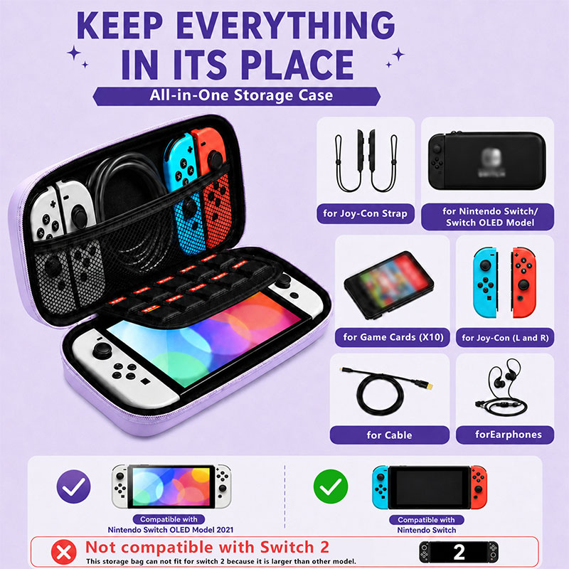 메쉬 포켓이 있는 휴대용 케이스 닌텐도 스위치 라이트/ - Gaming Accessories Bag 리뷰 및 가격