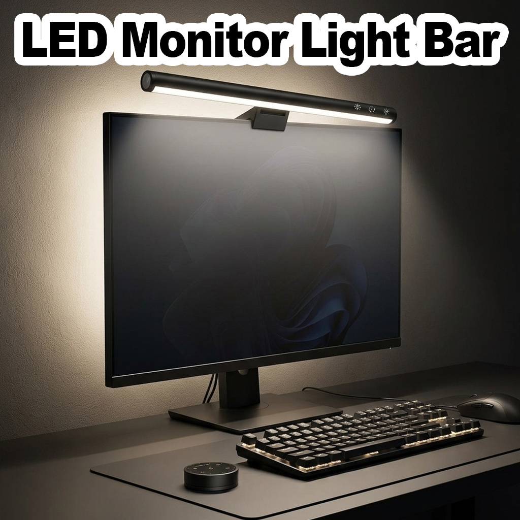 모니터 라이트 바 5단계 밝기 조절 45도 빔 각도 백 - Monitor Light Bar 리뷰 및 가격