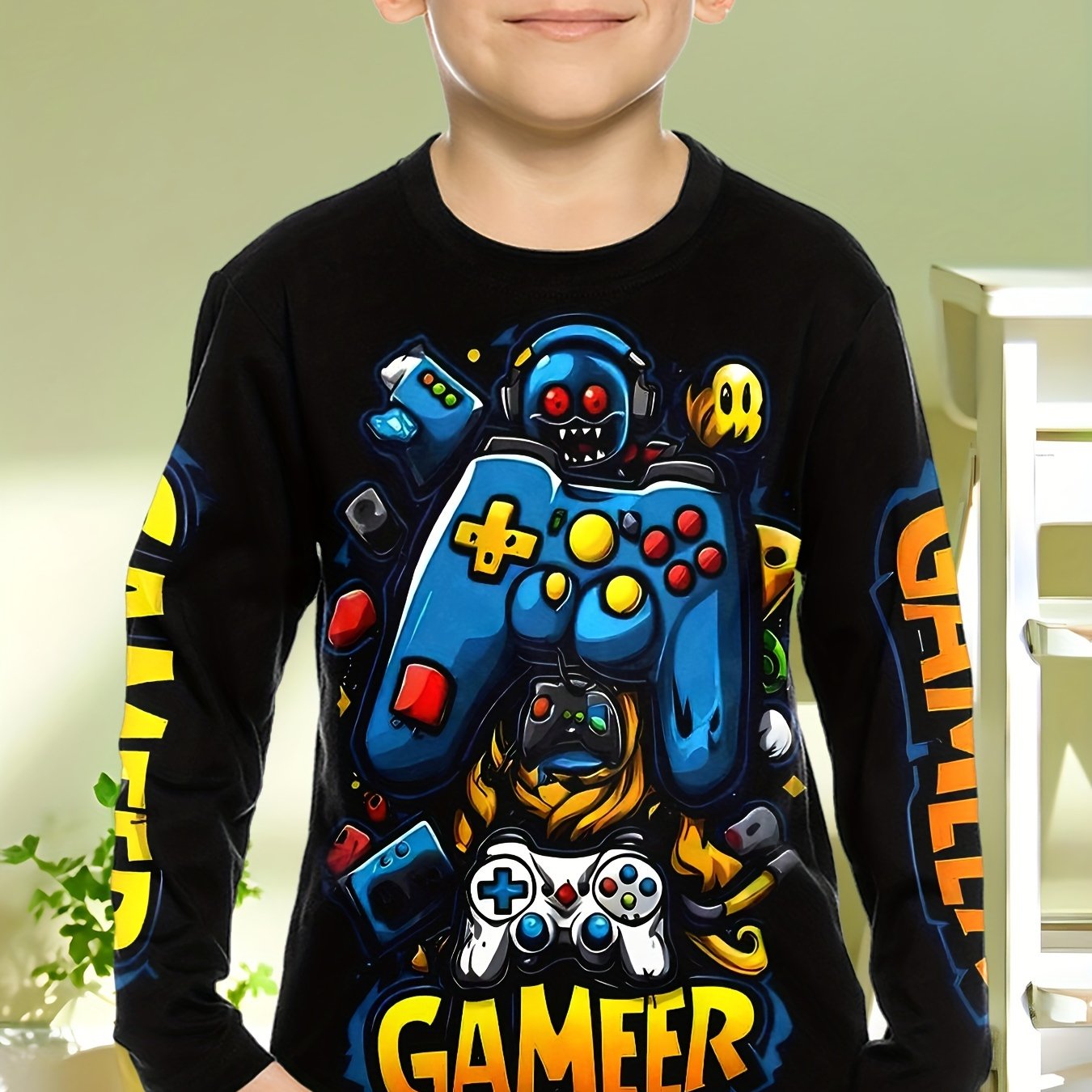 아동 의류 소년 Tshirt 긴 소매 멋진 게임 패드  - Gaming Accessories For Kids 리뷰 및 가격