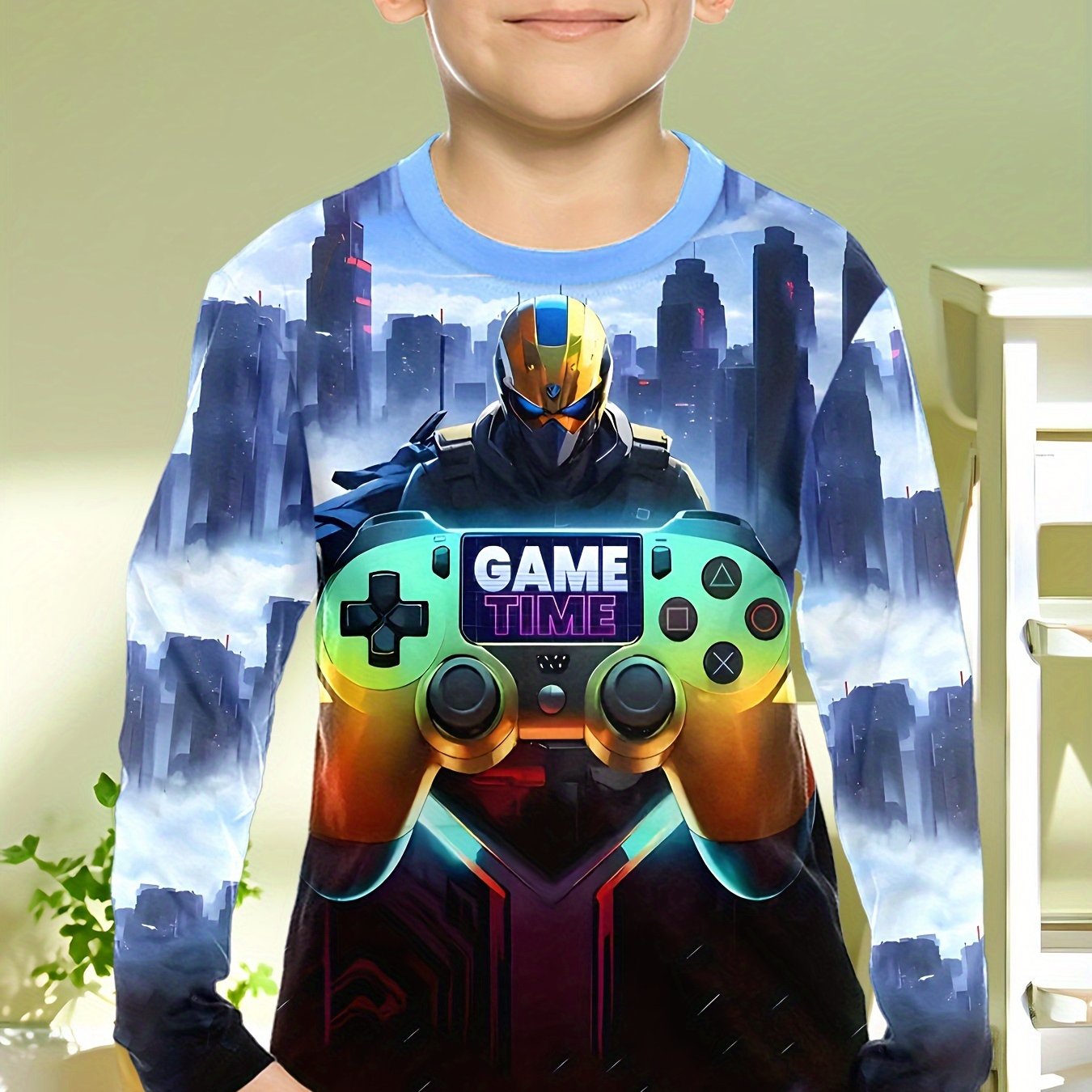 아동 의류 소년 Tshirt 긴 소매 멋진 게임 패드  - Gaming Accessories For Kids 리뷰 및 가격