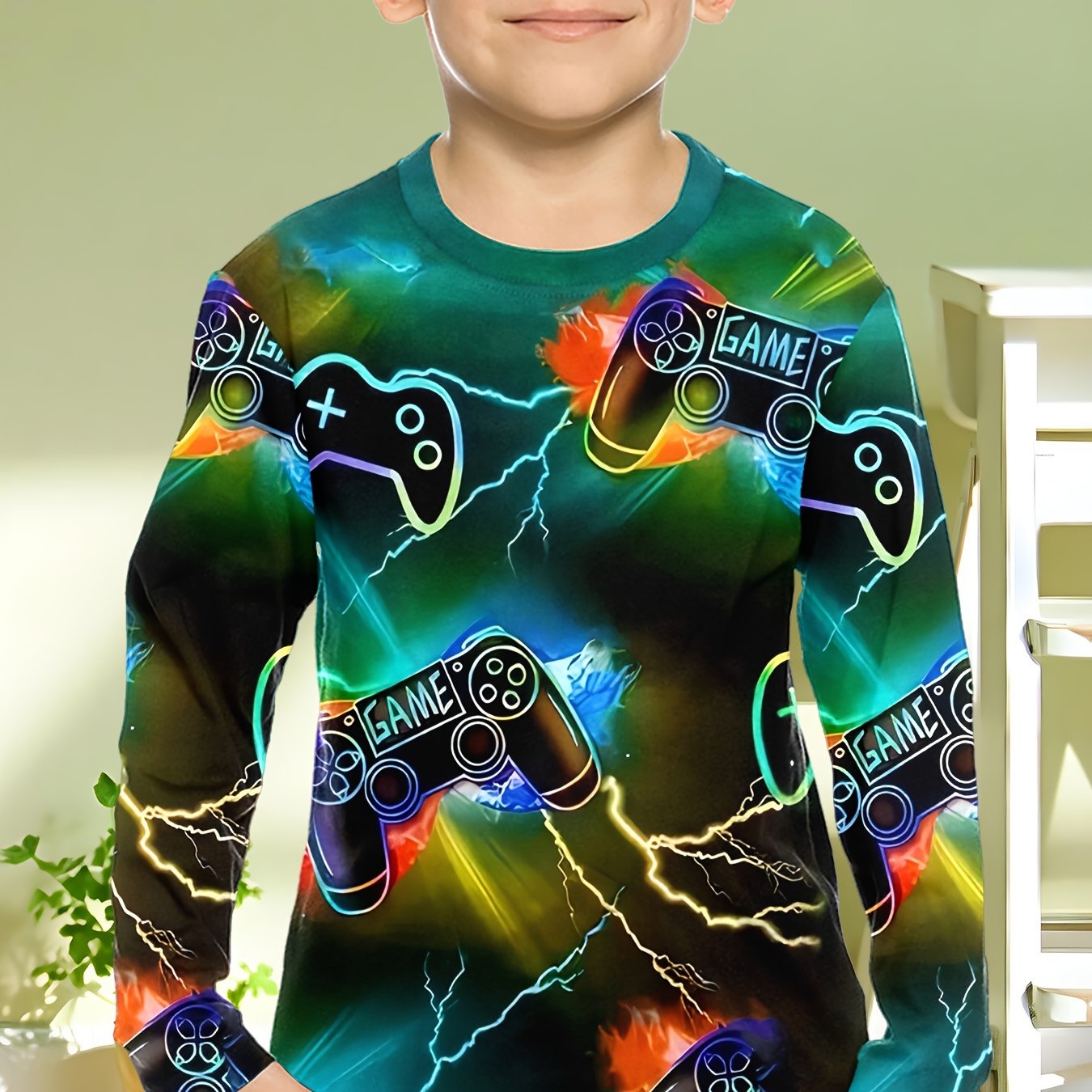 아동 의류 소년 Tshirt 긴 소매 멋진 게임 패드  - Gaming Accessories For Kids 리뷰 및 가격