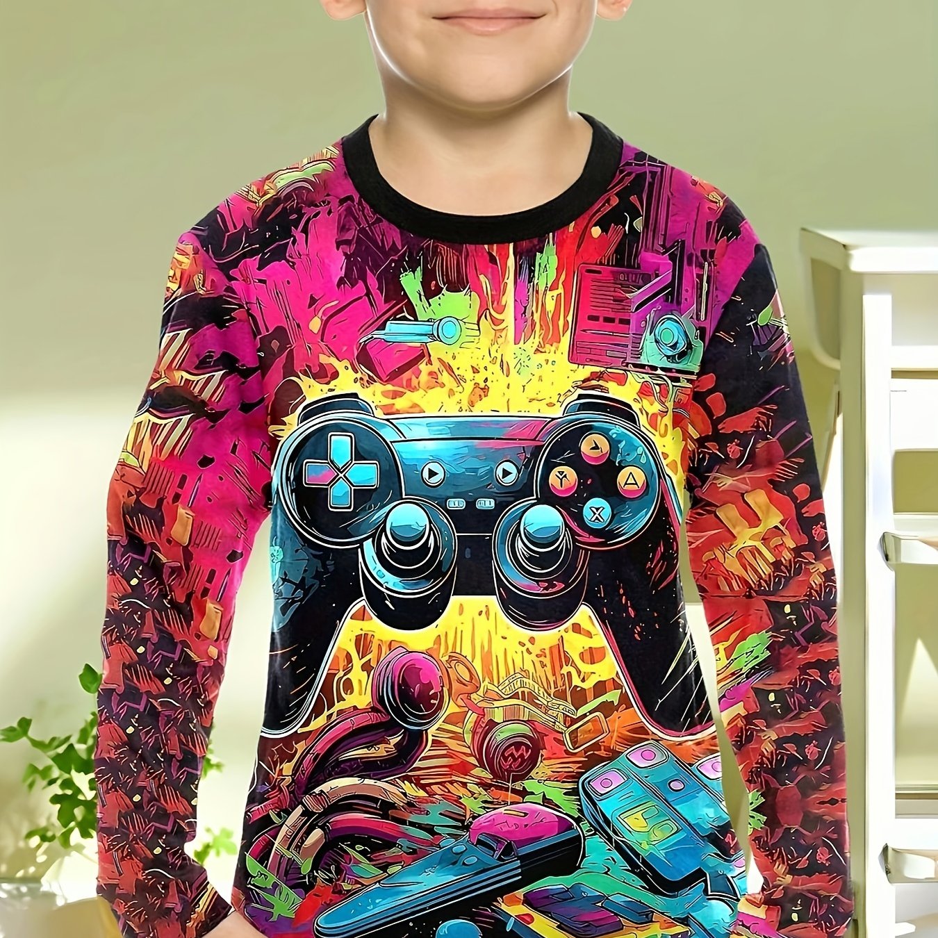 아동 의류 소년 Tshirt 긴 소매 멋진 게임 패드  - Gaming Accessories For Kids 리뷰 및 가격