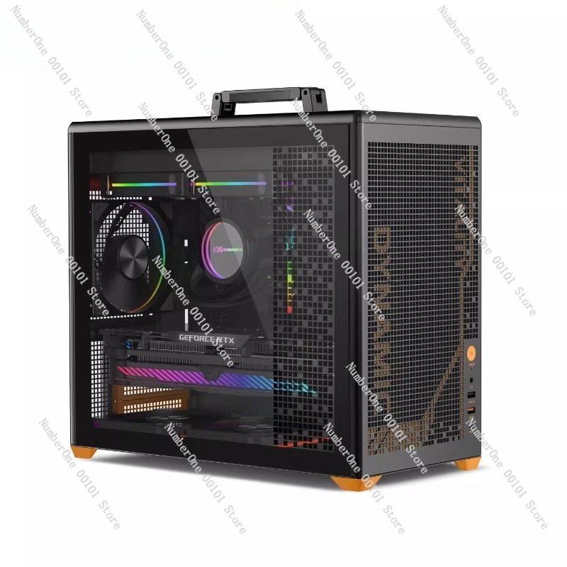 측면 창과 메쉬 패널이 있는 휴대용 MATX 컴퓨터 케 - Case Mesh Panel 리뷰 및 가격
