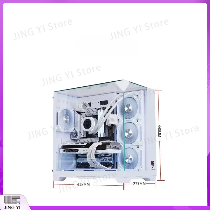 풀 타워 ATX 게이밍 PC 케이스 화이트 메탈 메쉬  - Case Mesh Panel 리뷰 및 가격