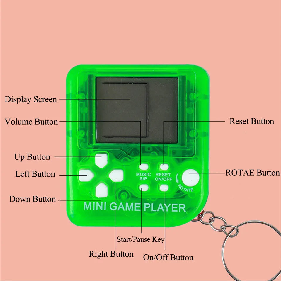 레트로 미니 휴대용 게임 플레이어 클래식 전자 게임 휴 - Gaming Accessories For Kids 리뷰 및 가격
