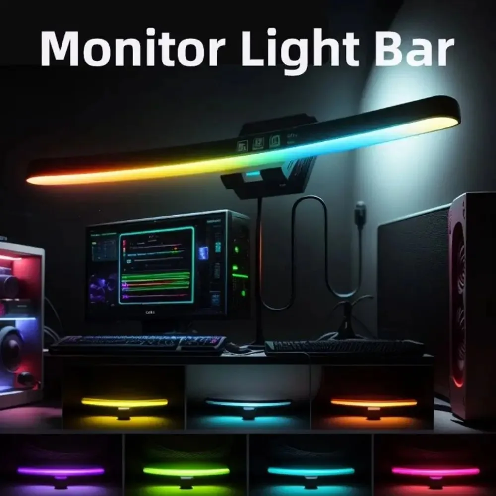 컴퓨터 모니터 라이트 바 RGB 음악 리듬 스크린 행잉 - Monitor Light Bar 리뷰 및 가격